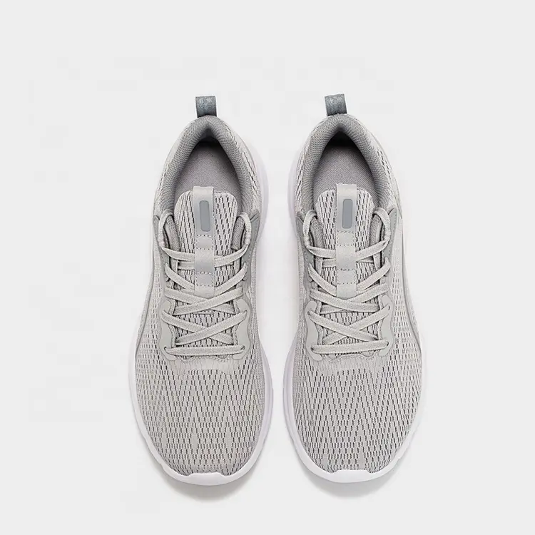 China Custom Brand Lace-up Knit Breathable Lightweight Comfortable Running Shoes Men