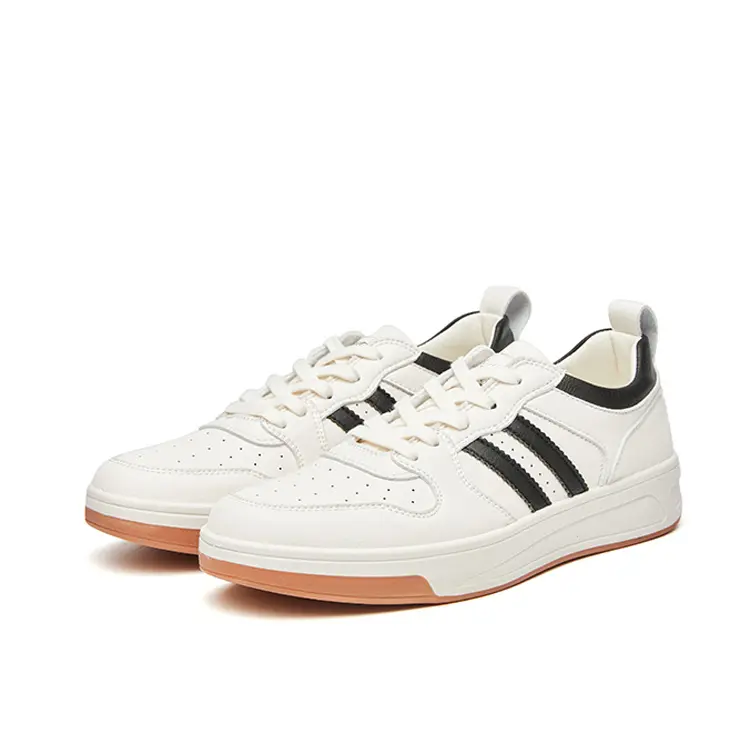 Footwear Suppliers Custom Logo Simple Styles White Flats Sneaker Women Cheap Shoes Made In China Mens Featured Image